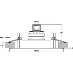 Monacor EDL-70/WS PA Ceiling Speaker - Image 4