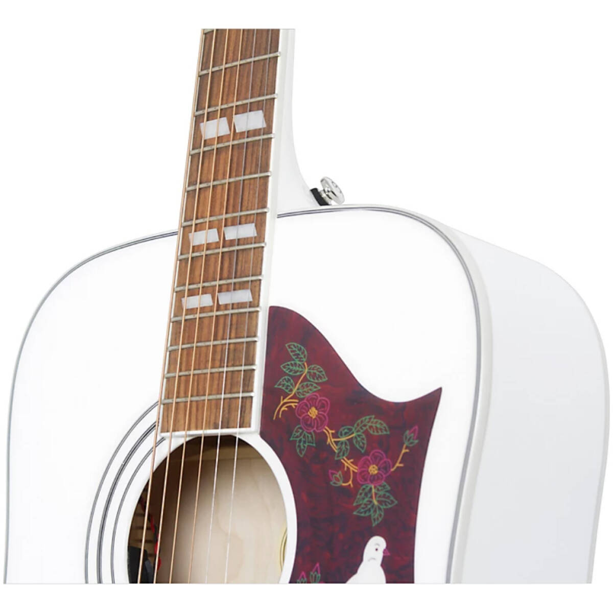 Epiphone EEDV-AW Dove Studio Ltd Ed Acoustic/Electric Alpine White - Image 4