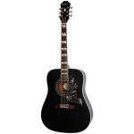 Epiphone EEHB-EB Hummingbird Pro Acoustic-Electric Guitar Ebony