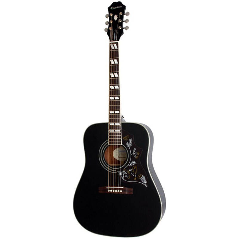Epiphone EEHB-EB Hummingbird Pro Acoustic-Electric Guitar Ebony