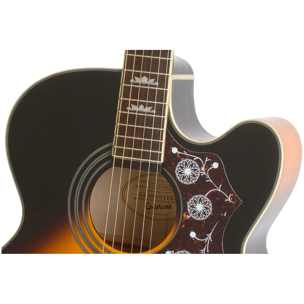 Epiphone EEJ2-VS J-200 EC Studio A/E Vintage Sunburst - Image 3