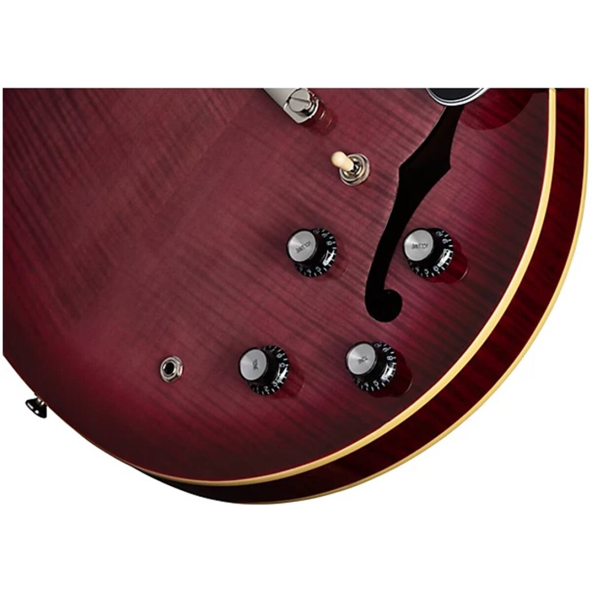 Epiphone EIES335F-PRB ES335 Figured Semi-Hollow Body Raspberry Burst - Image 5