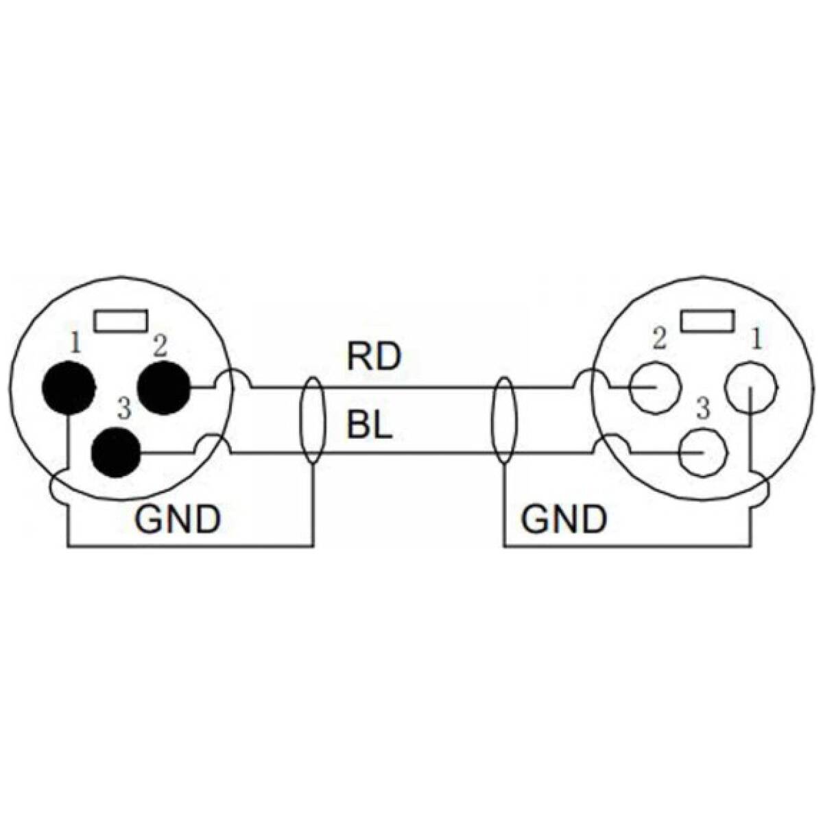 EC-A1-XLFM-6 - 6m XLR Female to XLR male mic cable;3-pin - Image 6