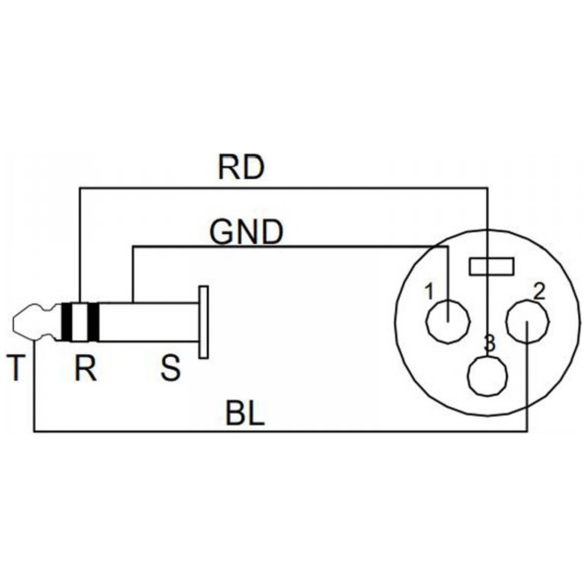 EC-A1-XLFPLM3-10 - 10m XLR Female to1/4'' Pole mic cable;3-pin - Image 5