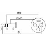 EC-A1-XLFPLM3-10 - 10m XLR Female to1/4'' Pole mic cable;3-pin - Image 5