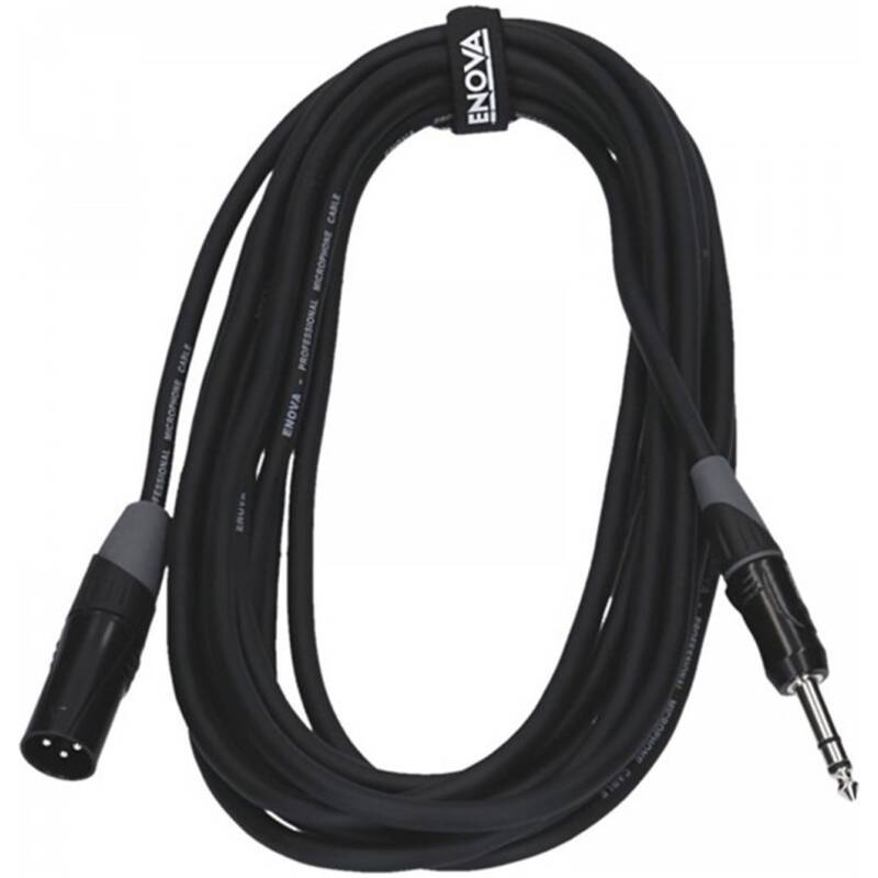 Enova EC-A1-XLMPLM3-10 - 10m XLR Male To 1/4'' Plug 3 Pole Mic Cable