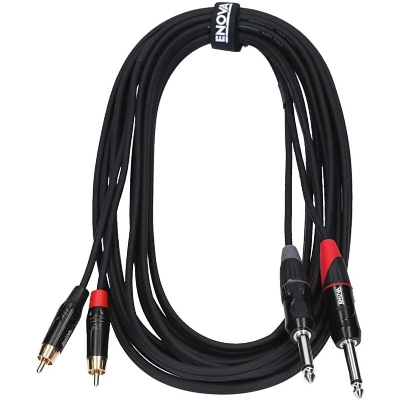 Enova EC-A3-CLMPLM-1 1m RCA Jack Adapter Cable Stereo
