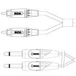 Enova EC-A3-CLMPLM-3 3m RCA Jack Adapter Cable Stereo - Image 4