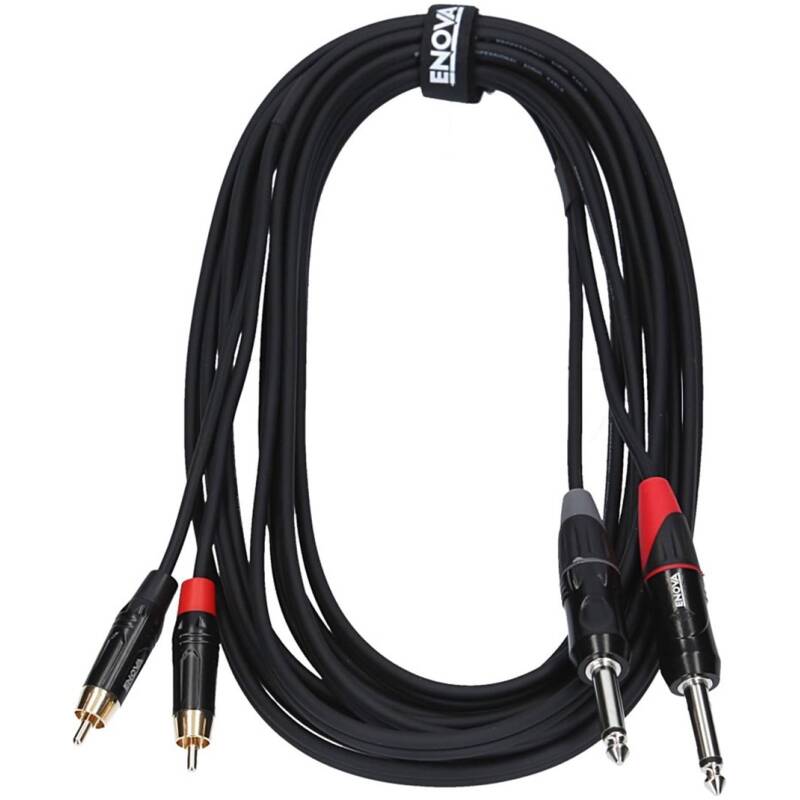 Enova EC-A3-CLMPLM-3 3m RCA Jack Adapter Cable Stereo