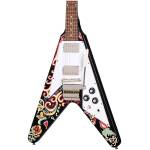 Epiphone ECJHFV-EB Jimi Hendrix Love Drops Flying V Ebony - Image 2