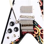 Epiphone ECJHFV-EB-L Jimi Hendrix Love Drops Flying V Ebony-L - Image 3
