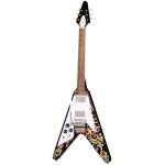 Epiphone ECJHFV-EB-L Jimi Hendrix Love Drops Flying V Ebony-L