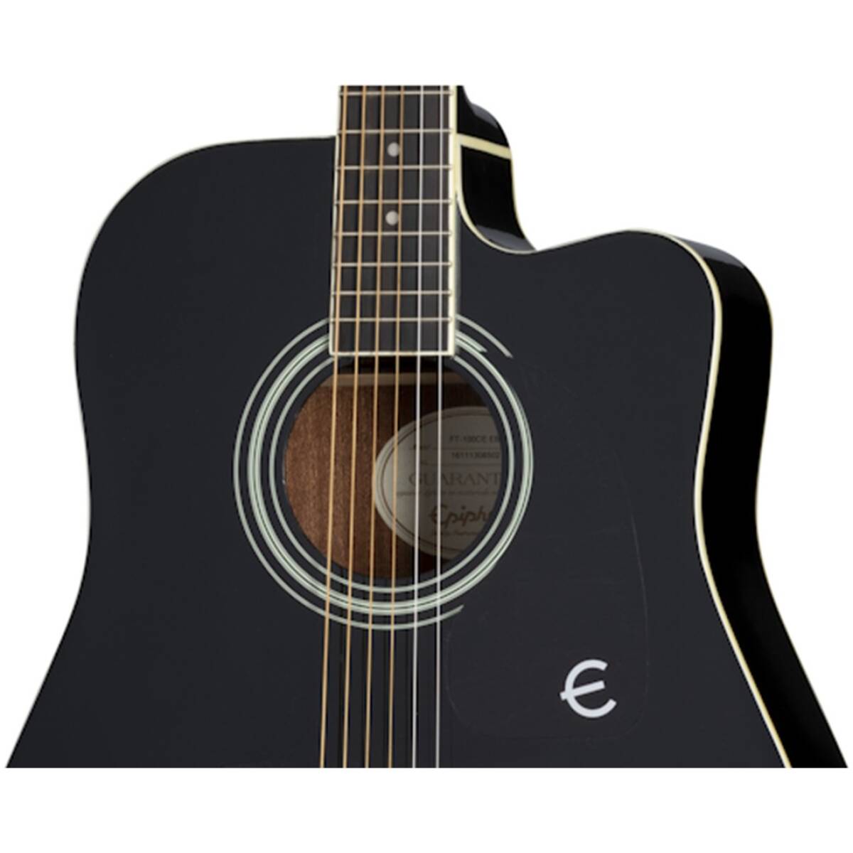 Epiphone EEFT-EB Songmaker Deluxe FT-100CE Ebony - Image 2