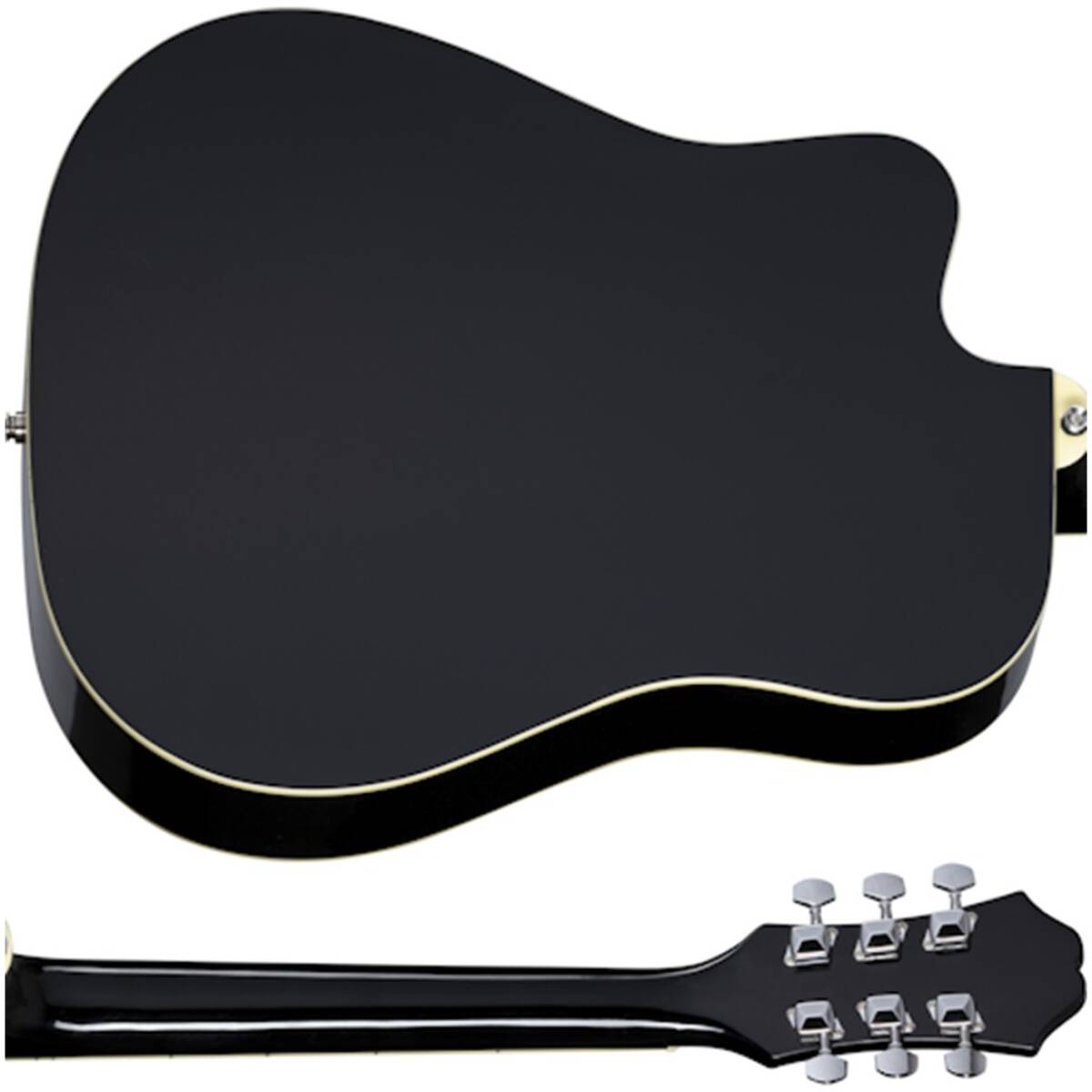 Epiphone EEFT-EB Songmaker Deluxe FT-100CE Ebony - Image 5