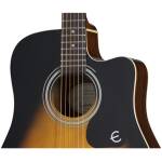 Epiphone EEFT-VS Songmaker Deluxe FT-100CE Vin Sunburst - Image 2