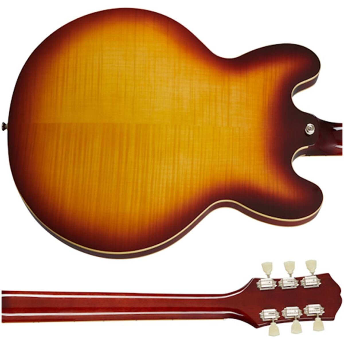 Epiphone EIES335F-RTB ES-335 Figured Raspberry Tea Burst - Image 6