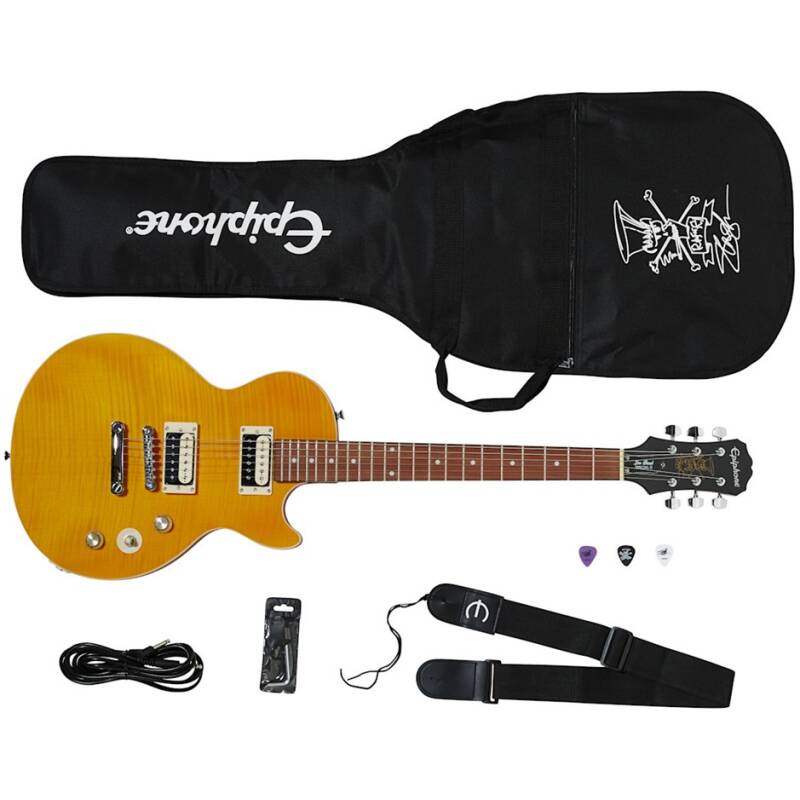 Epiphone ENA2-AA Slash Les Paul Special-II Appetite Amber+Bag/Accesories