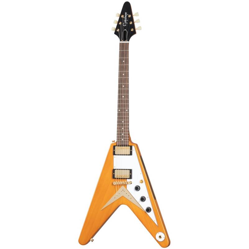 Epiphone IGCKFVW-ANA 1958 Korina Flying V Aged Natural+ Hard Case