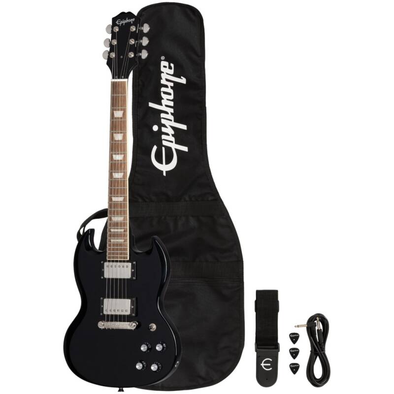 Epiphone ES1PPSG-EB Power Players SG Pack in Ebony