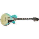 Epiphone EILMF-CBF - Les Paul Modern Figured Caribbean Blue Fade - Image 3