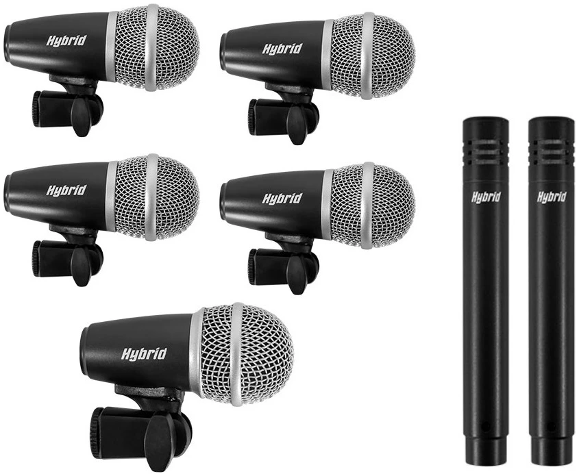 Front-272 Hybrid DK7B 7-Piece Drum Microphone Set - Image 1