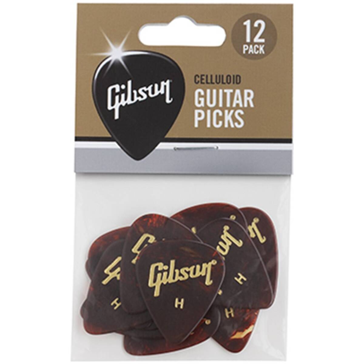 Gibson APRT12-74H Hard Tortoise Picks (12 Pack) - Image 2