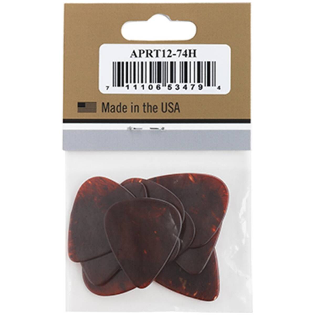 Gibson APRT12-74H Hard Tortoise Picks (12 Pack) - Image 3