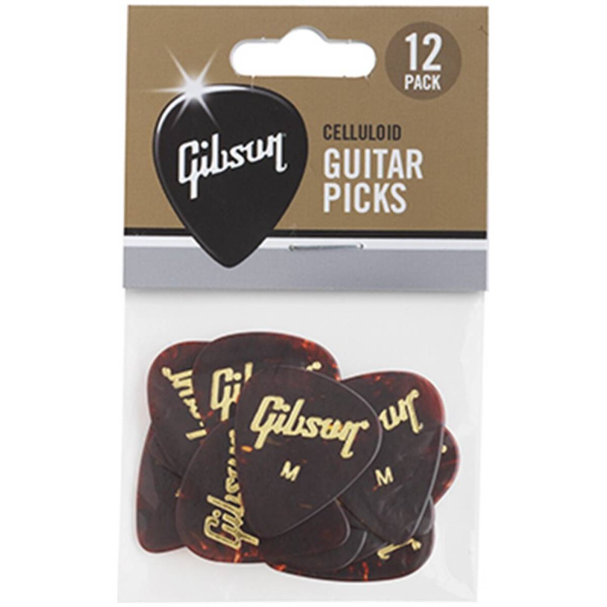 Gibson APRT12-74M Medium Tortoise Picks (12 Pack) - Image 2