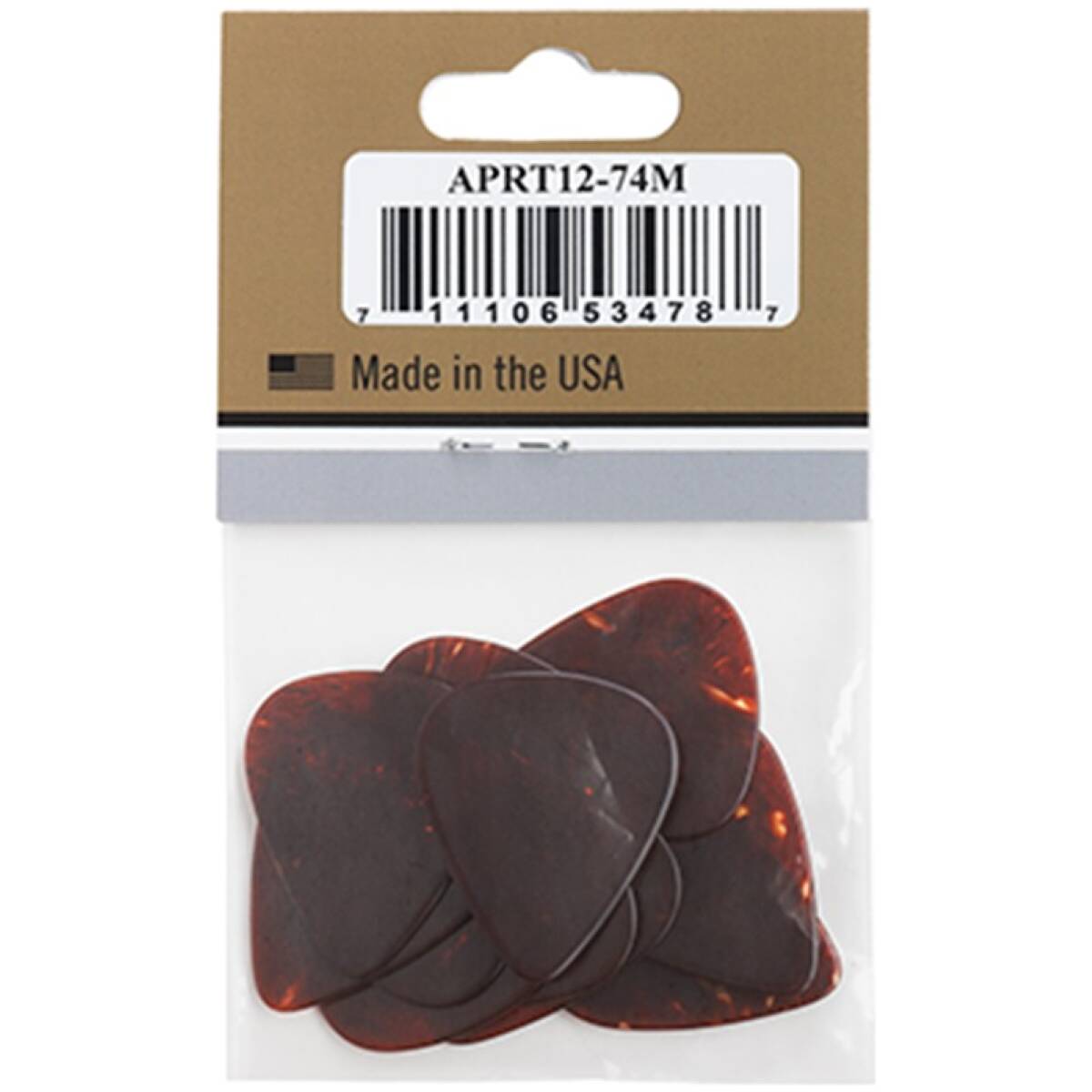 Gibson APRT12-74M Medium Tortoise Picks (12 Pack) - Image 3