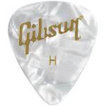Gibson APRW12-74H Hard White Pearl Picks (12 Pack)