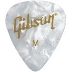 Gibson APRW12-74M Medium White Pearl Picks (12 Pack)