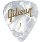 Gibson APRW12-74T Thin White Pearl Picks (12 Pack)