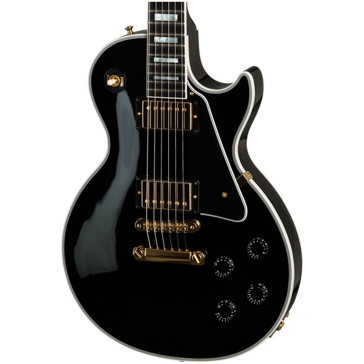 Gibson LPC-EBGH1E Les Paul Custom Fingerboard Gloss Ebony - Image 2