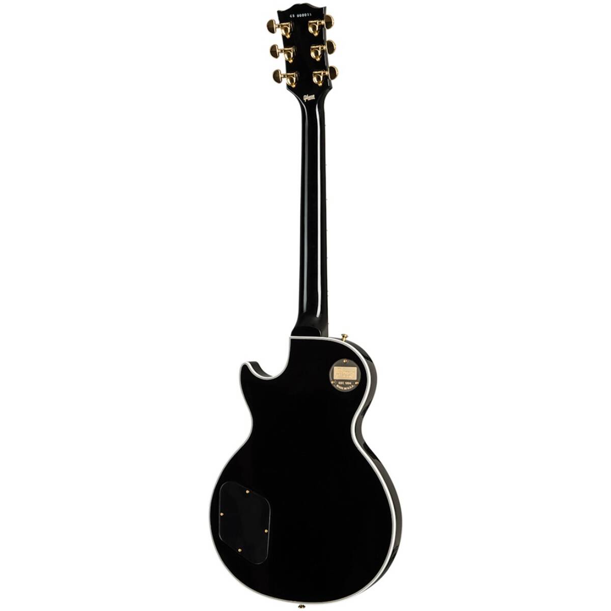 Gibson LPC-EBGH1E Les Paul Custom Fingerboard Gloss Ebony - Image 4