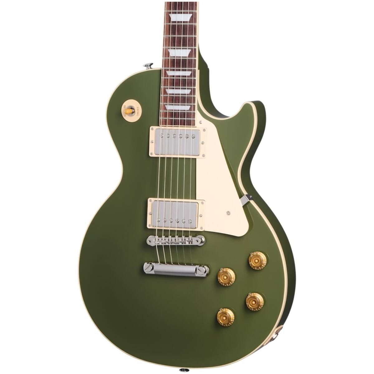 Gibson LPS5P00-DO Les Paul Std 50s Plain Top Olive Drab+Case - Image 2