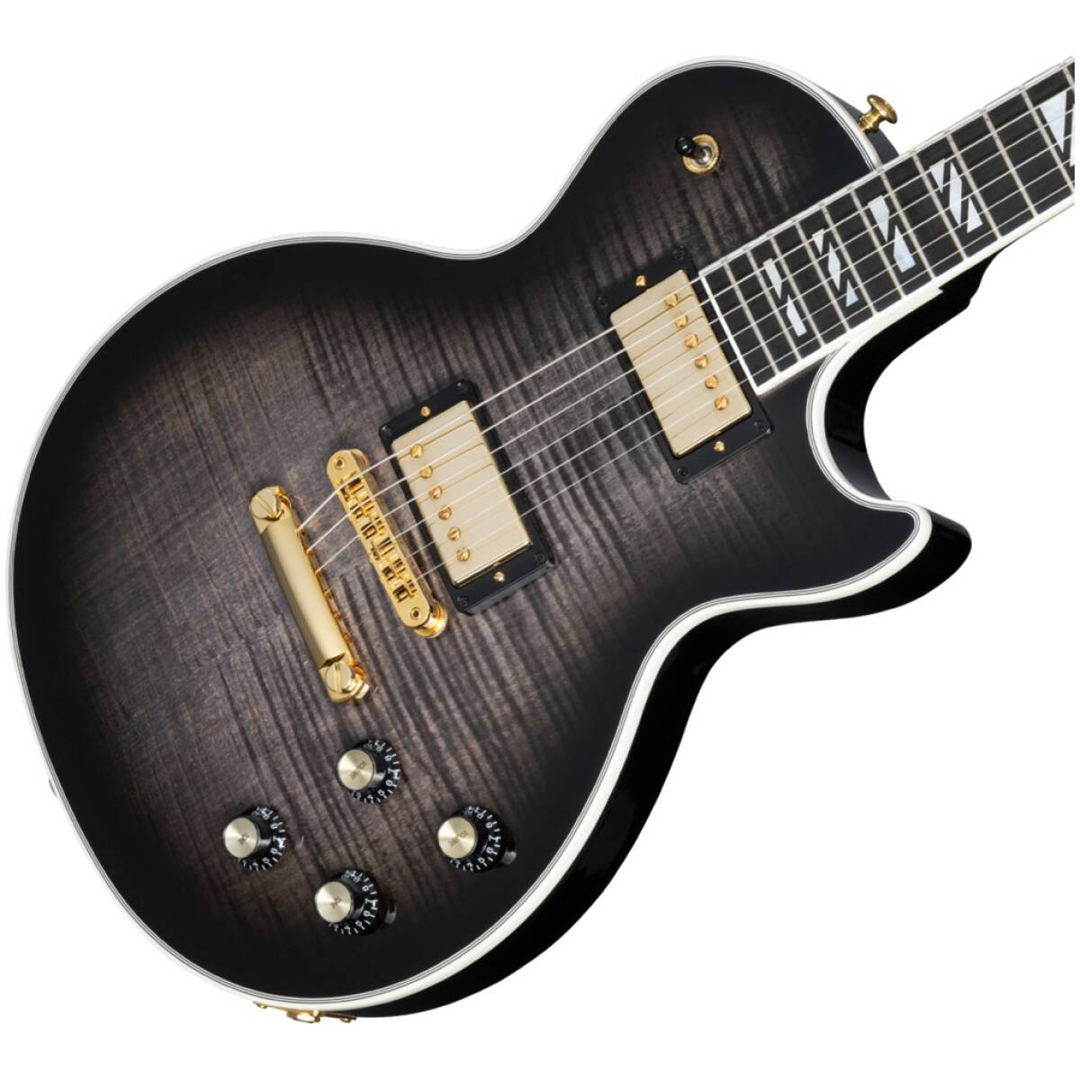 Gibson LPSU00-E2 Les Paul Supreme Translucent Ebony Burst - Image 2