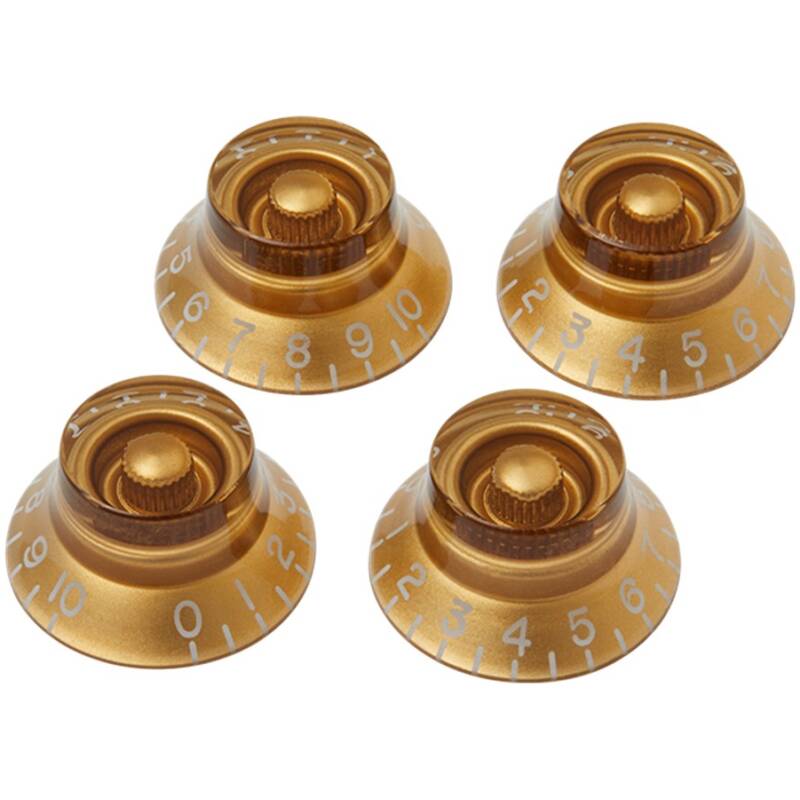 Gibson PRHK-020 Gold Top Hat Knobs (4 Pack)