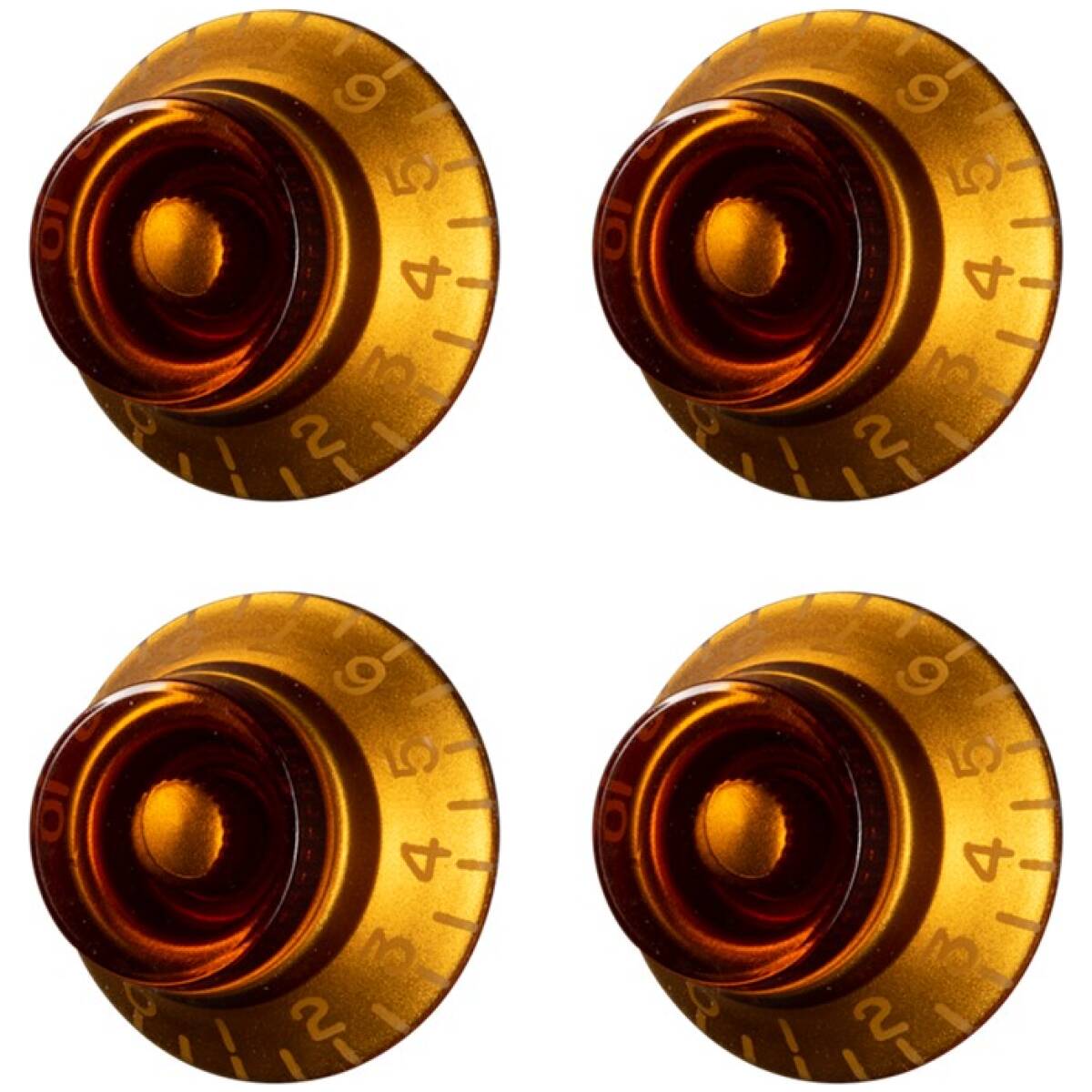 Gibson PRHK-030 Amber Top Hat Knobs (4 Pack) - Image 4