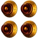 Gibson PRHK-030 Amber Top Hat Knobs (4 Pack) - Image 4