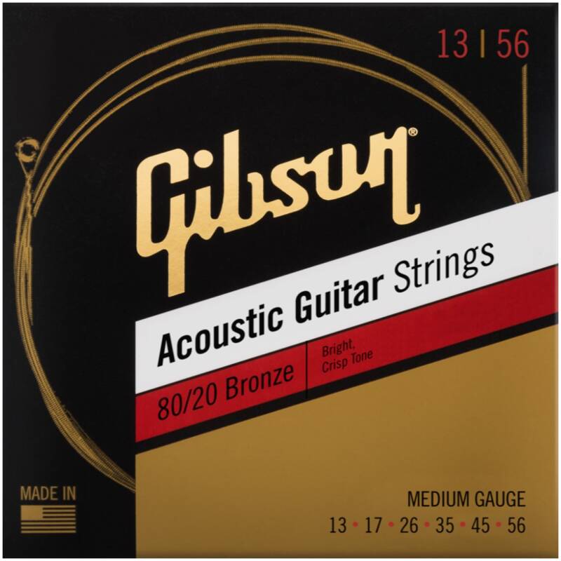 Gibson SAG-BRW13 80/20 Bronze Acoustic Guitar Strings (M)