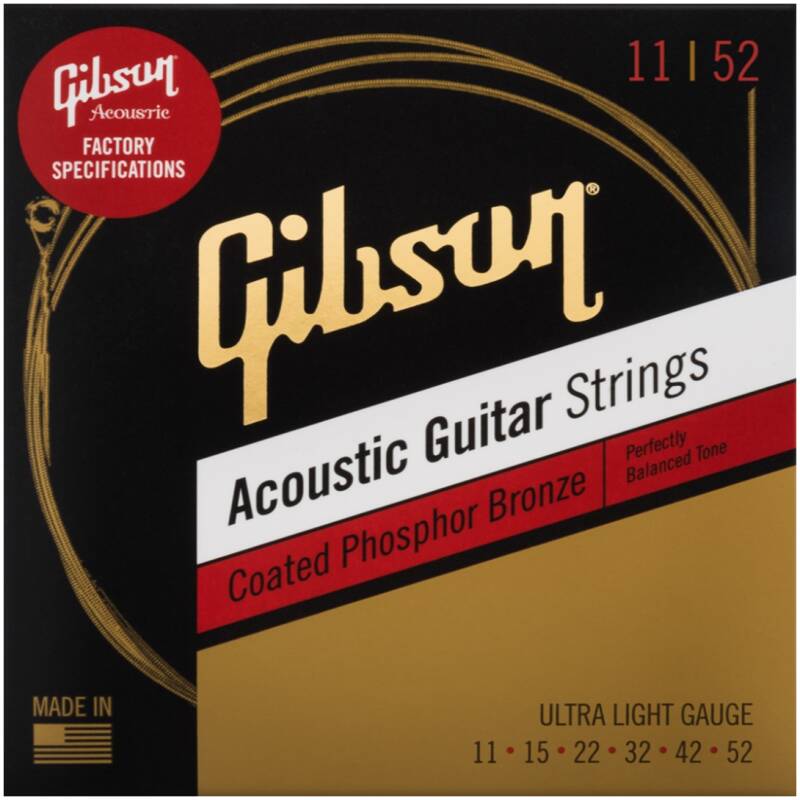 Gibson SAG-CPB11 Coated Phosphor Bronze Acoustic Strings