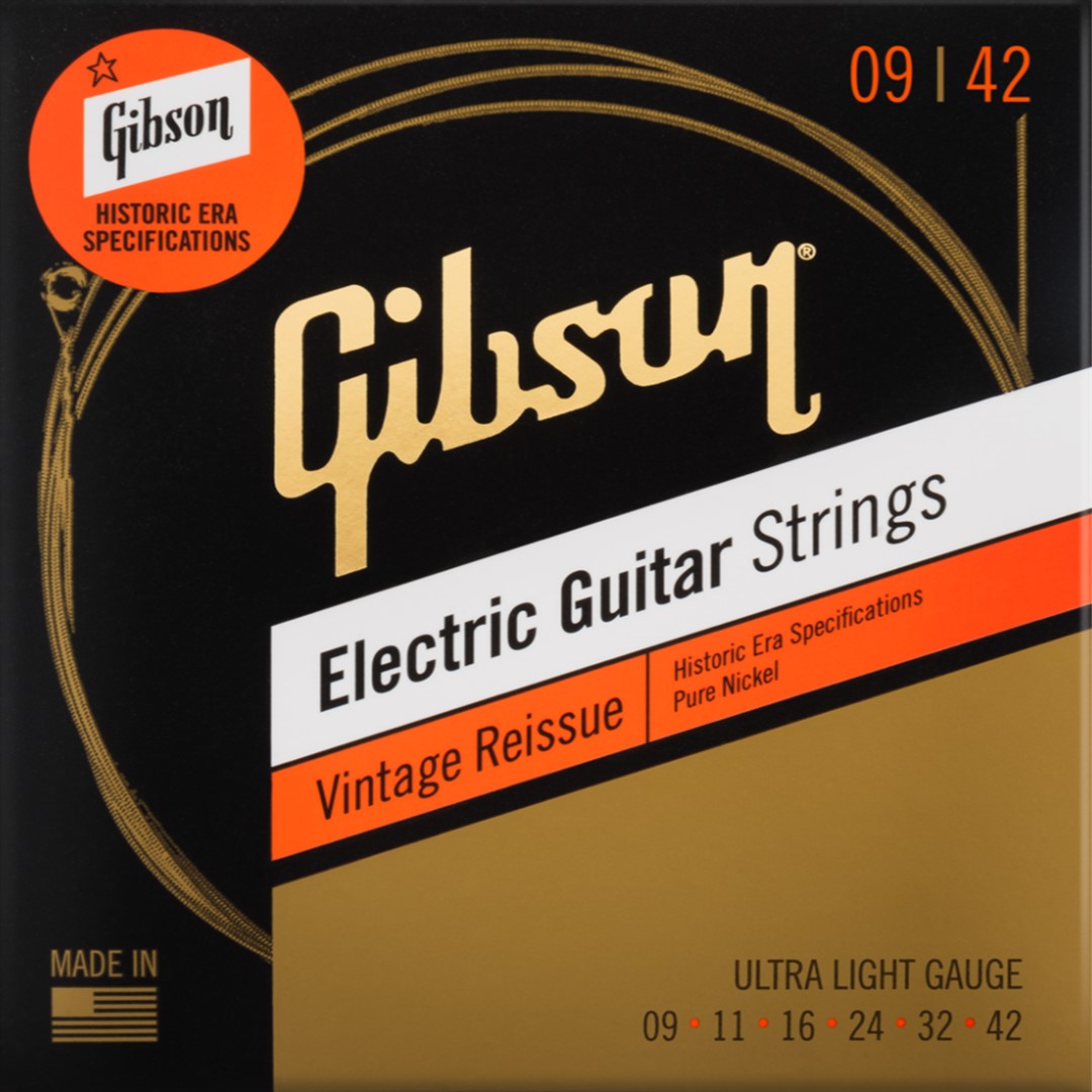 Gibson-SEG-HVR9-Vintage-Reissue-Electric-Guitar-Strings-Packaging Gibson SEG-HVR9 Vintage Reissue Electric Guitar Strings (UL) - Image 1