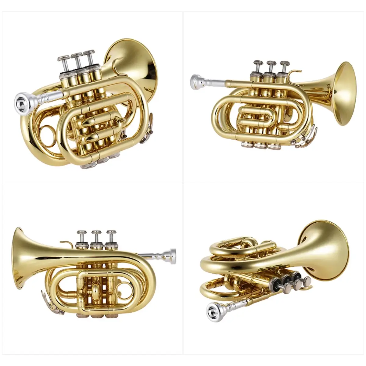 JD Percussion JDMT-500L Pocket Trumpet - Image 5