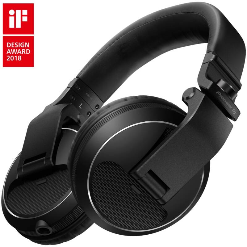 Pioneer DJ HDJ-X5-K Over-Ear DJ Headphones in Black