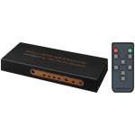 Monacor HDMS-5014K HDMI switch 5-in - 1-out - 4K UHD