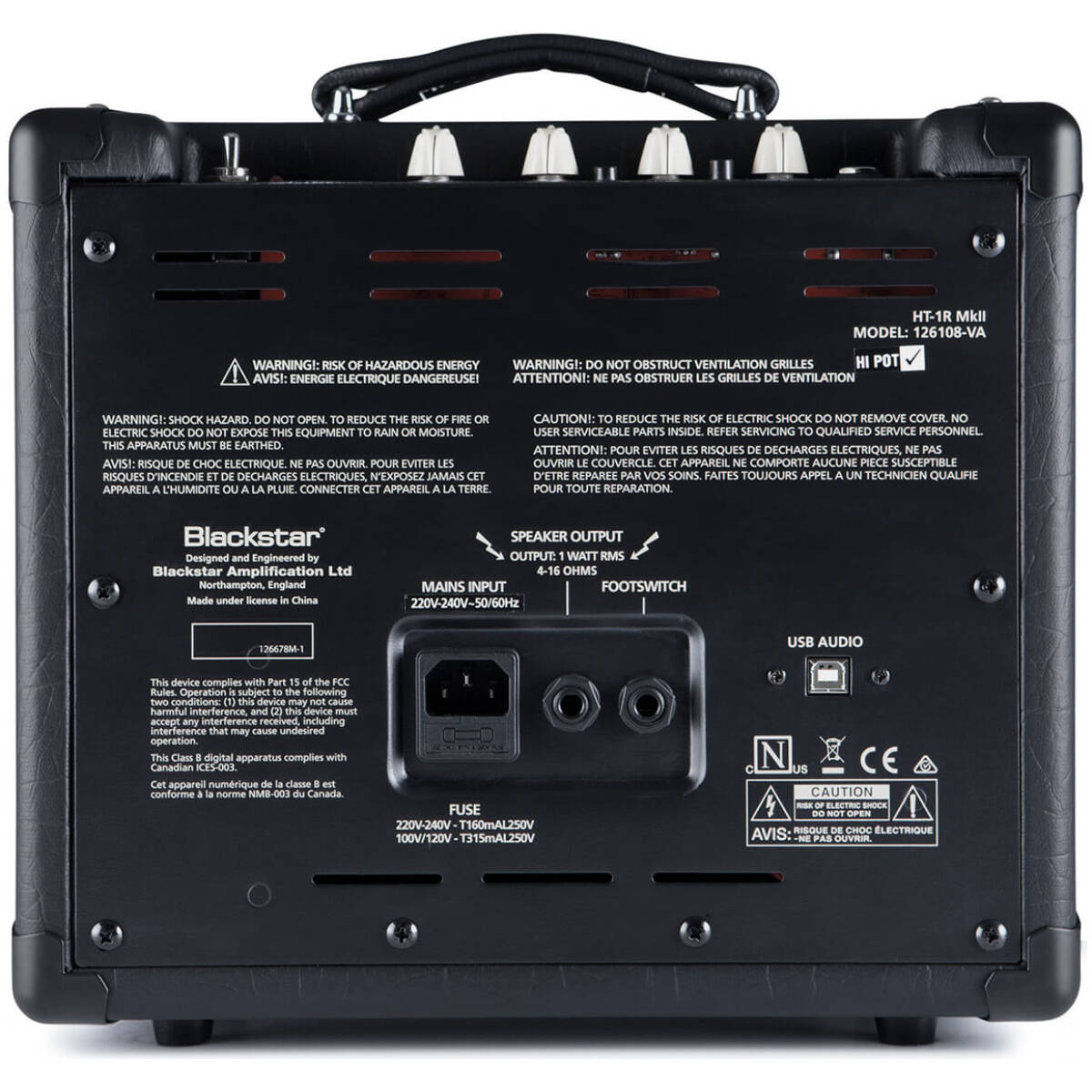 Blackstar HT-1R-MKII Combo Valve Amplifier (Reverb) - Image 5