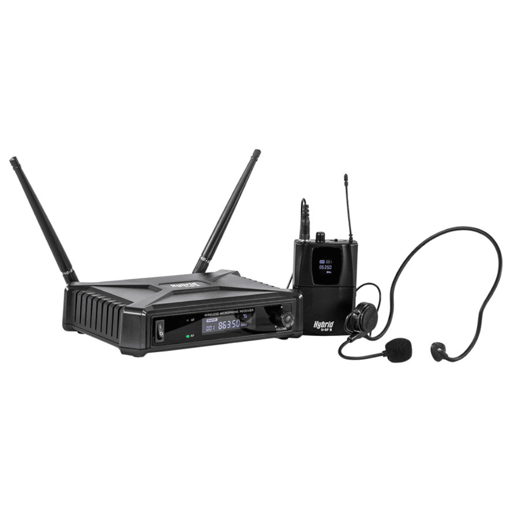 HYB068-1 Hybrid U-SF Headset Wireless Lapel Mic System - Image 1