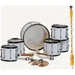 JD Percussion JDPD6 6PCS Marching Drum Set