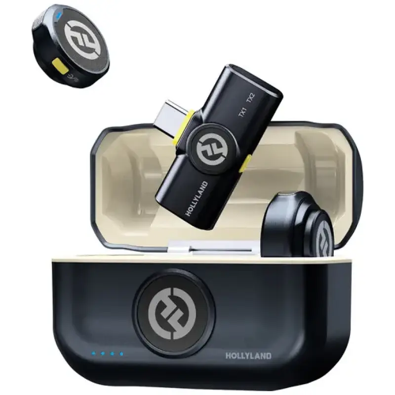 Hollyland LARK M2 Duo Wireless Lavalier Microphone With USB-C Connector