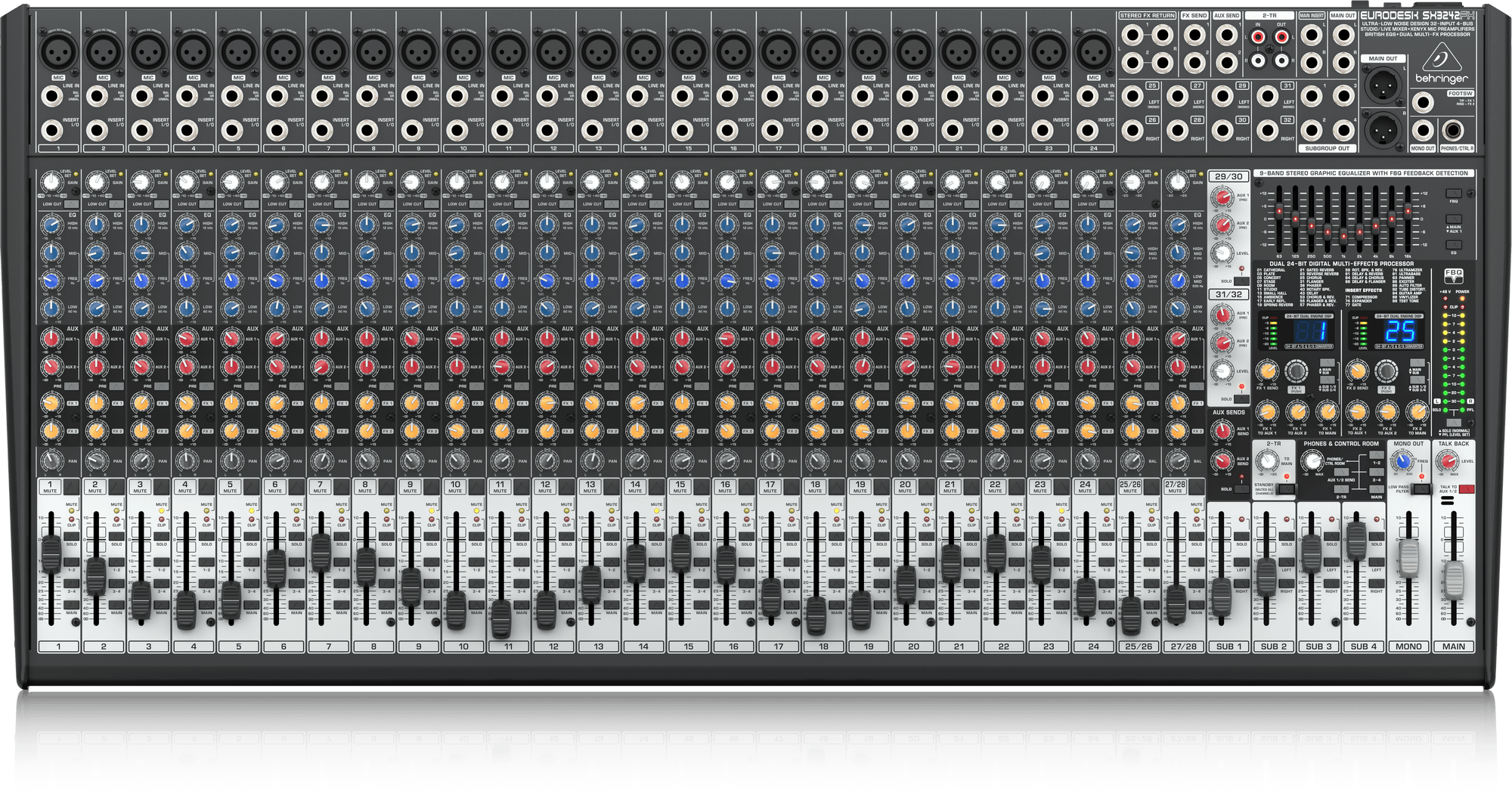 Behringer SX3242FX Eurodesk 32-Input Mixer with FX - A1 Sound